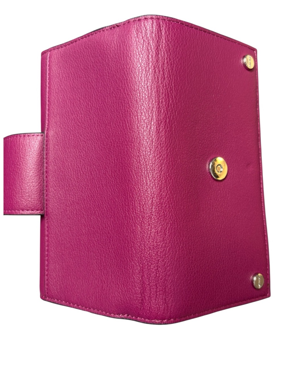 Calvin Klein Lock Large Trifold Wallet in magenta/fuchsia pink - Picture 8 of 11